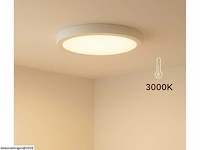 10 x led paneel – rond opbouw – 30w – 3000k warm wit – ip20 - afbeelding 2 van  6