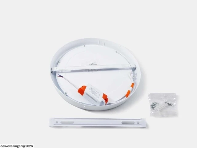 10 x led paneel – rond opbouw – 30w – 3000k warm wit – ip20 - afbeelding 5 van  6