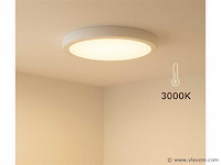 10 x led paneel – rond opbouw – 30w – 3000k warm wit – ip20 - afbeelding 1 van  5