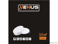 10 x led paneel – rond opbouw – 30w – 3000k warm wit – ip20 - afbeelding 5 van  5