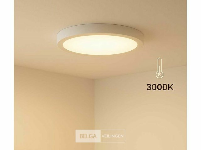 10 x led paneel – rond opbouw – 30w – 3000k warm wit – ip20 - afbeelding 2 van  6