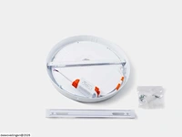 10 x led paneel – rond opbouw – 30w – 6500k koud wit – ip20 - afbeelding 3 van  5