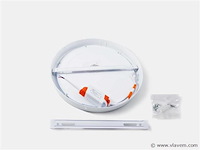 10 x led paneel – rond opbouw – 30w – 6500k koud wit – ip20 - afbeelding 2 van  4