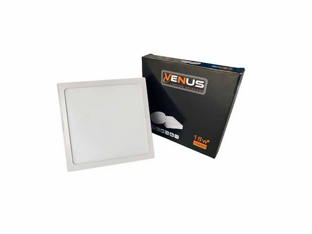 10 x led paneel – vierkant opbouw – 18w – 6500k koud wit – ip20 - afbeelding 2 van  4