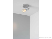 10 x led plafondspot 5w – 4000k neutraal wit – zilver – di02 - afbeelding 3 van  4