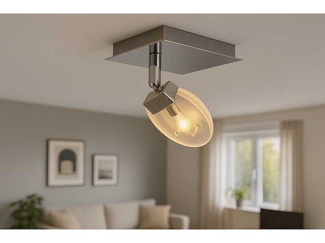 10 x led plafondspot 5w – 4000k neutraal wit – zilver – hl7161l - afbeelding 1 van  4