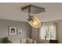 10 x led plafondspot 5w – 4000k neutraal wit – zilver – hl7161l - afbeelding 1 van  4