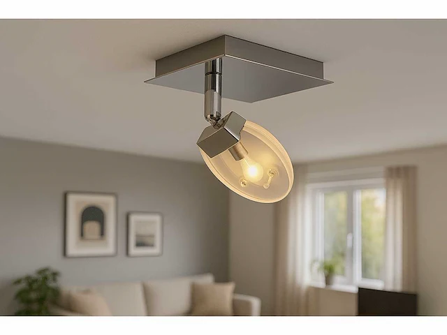 10 x led plafondspot 5w – 4000k neutraal wit – zilver – hl7161l - afbeelding 1 van  4
