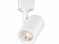 10 x led rail spot 5w – 4200k neutraal wit - wit – ip20 – arizona-5 - afbeelding 1 van  5