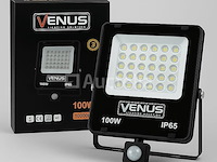 10 x led schijnwerper 100w met bewegingssensor – 4000k neutraal wit – ip65 – flag-100 - afbeelding 3 van  5