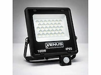 10 x led schijnwerper 100w met bewegingssensor – 4000k neutraal wit – ip65 – flag-100 - afbeelding 5 van  5