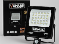 10 x led schijnwerper 100w – met sensor – 4000k naturaal wit – ip65 waterdicht - afbeelding 2 van  5