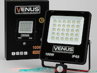 10 x led schijnwerper 100w – met sensor – 6500kkoud wit – ip65 waterdicht - afbeelding 3 van  6