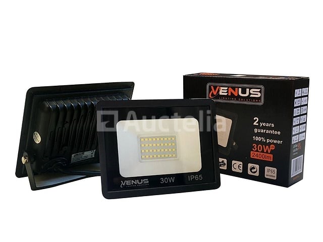 10 x led schijnwerper 30w – 6500k koud wit – ip65 – aslan-30 - afbeelding 3 van  4