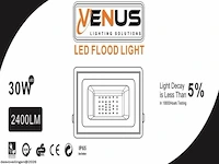 10 x led schijnwerper 30w – 6500k koud wit – ip65 – aslan-30 - afbeelding 4 van  5