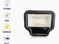 10 x led schijnwerper 50w – 6500k koud wit – ip65 – ward-50 - afbeelding 1 van  4