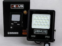 10 x led schijnwerper 50w met bewegingssensor – 4000k neutraal wit – ip65 – flag-50 - afbeelding 6 van  6