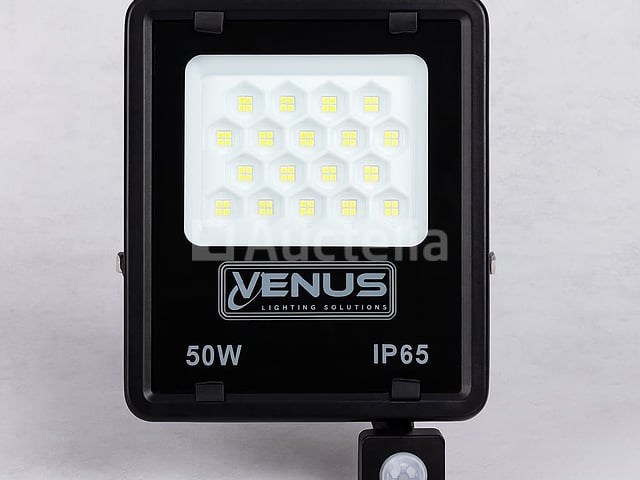 10 x led schijnwerper 50w met bewegingssensor – 6500k koud wit – ip65 – flag-50 - afbeelding 5 van  5