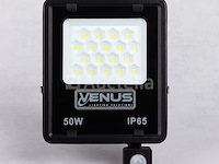 10 x led schijnwerper 50w met bewegingssensor – 6500k koud wit – ip65 – flag-50 - afbeelding 5 van  5
