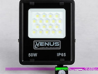 10 x led schijnwerper 50w – met sensor – 6500kkoud wit – ip65 waterdicht - afbeelding 3 van  6