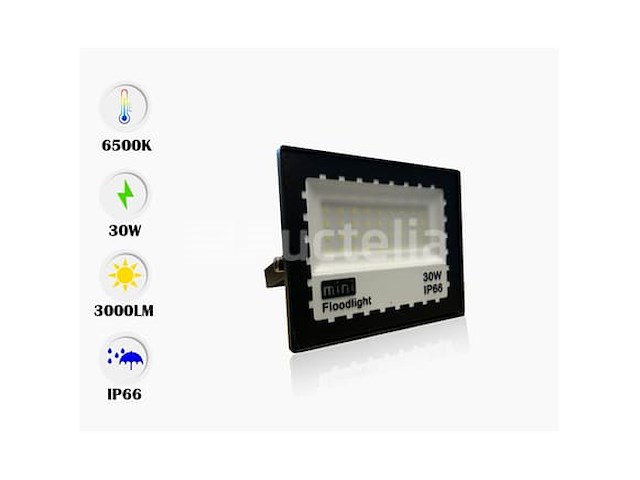 10 x led schijnwerper mini 30w – 6500k koud wit – ip65 – minions-30 - afbeelding 4 van  5