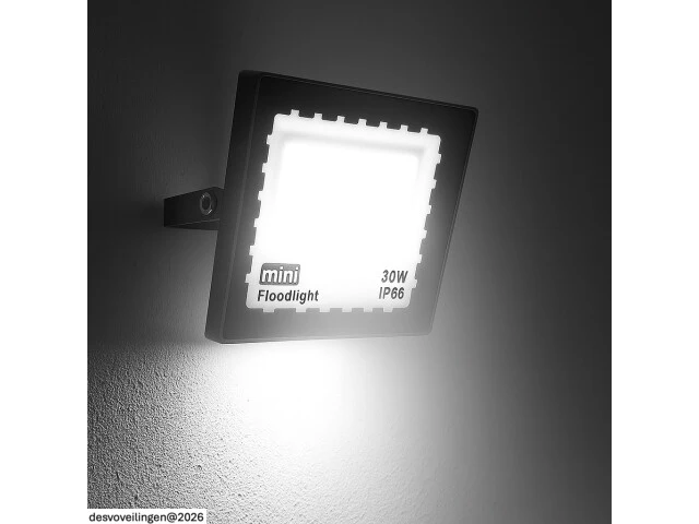 10 x led schijnwerper mini 30w – 6500k koud wit – ip65 – minions-30 - afbeelding 2 van  6