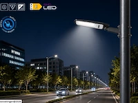10 x led straatlamp 30w – 6400k koud wit - grijs – ip65 – florida-30 - afbeelding 3 van  6