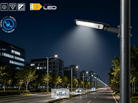 10 x led straatlamp 30w – 6400k koud wit - grijs – ip65 – florida-30 - afbeelding 3 van  6