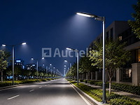 10 x led straatlamp 50w – 6400k koud wit - grijs – ip65 – florida-50 - afbeelding 5 van  5
