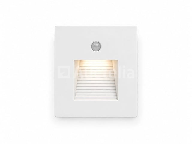 10 x led trapverlichting 1w – 4200k neutraal wit - wit – pir sensor – ip20 – diamond - afbeelding 2 van  5