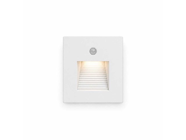 10 x led trapverlichting 1w – 4200k neutraal wit - wit – pir sensor – ip20 – diamond - afbeelding 2 van  5
