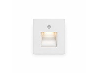 10 x led trapverlichting 1w – 4200k neutraal wit - wit – pir sensor – ip20 – diamond - afbeelding 2 van  5