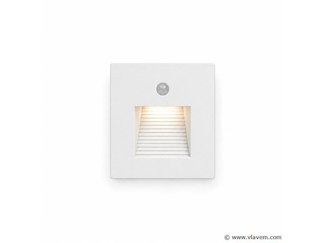 10 x led trapverlichting 1w – 4200k neutraal wit - wit – pir sensor – ip20 – diamond - afbeelding 2 van  5