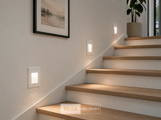 10 x led trapverlichting 1w – 4200k neutraal wit - wit – pir sensor – ip20 – diamond - afbeelding 2 van  6