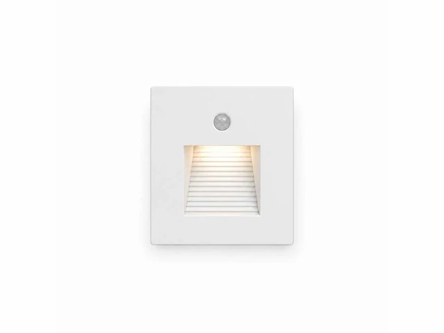 10 x led trapverlichting 1w – 4200k neutraal wit - wit – pir sensor – ip20 – diamond - afbeelding 2 van  5