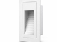10 x led trapverlichting 3w – 3000k warm wit - rechthoek – wit – ip54 – yoga-v1 - afbeelding 2 van  5
