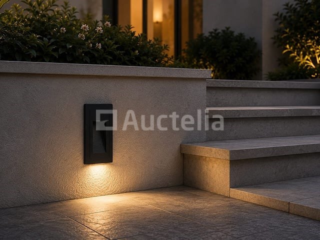 10 x led trapverlichting 3w – 3000k warm wit - rechthoek – zwart – ip54 – yoga-v1 - afbeelding 4 van  5