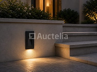 10 x led trapverlichting 3w – 3000k warm wit - rechthoek – zwart – ip54 – yoga-v1 - afbeelding 4 van  5