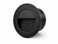 10 x led trapverlichting 3w – 3000k warm wit - rond – zwart – ip54 – icon-r - afbeelding 2 van  5