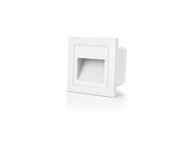 10 x led trapverlichting 3w – 3000k warm wit - vierkant – wit – ip54 – icon-s - afbeelding 1 van  3
