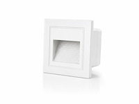 10 x led trapverlichting 3w – 3000k warm wit - vierkant – wit – ip54 – icon-s - afbeelding 2 van  5