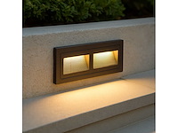 10 x led trapverlichting – 3w – 3000k warm wit – ip65 – rechthoekig – ly06 - afbeelding 1 van  4