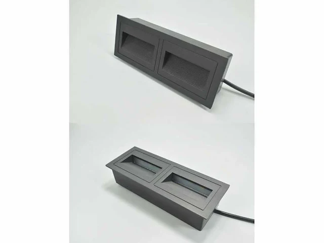 10 x led trapverlichting – 3w – 3000k warm wit – ip65 – rechthoekig – ly06 - afbeelding 4 van  4