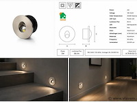 10 x led trapverlichting 3w – 4000k neutraal wit - matchroom – ip20 – yakut - afbeelding 5 van  5