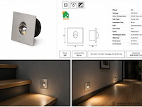 10 x led trapverlichting 3w – 4000k neutraal wit - matchroom – ip20 – zümrüt - afbeelding 5 van  5