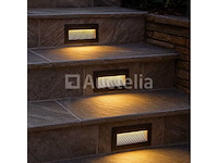 10 x led trapverlichting – 6w – 3000k warm wit – ip65 – rechthoekig – ly05 - afbeelding 5 van  5