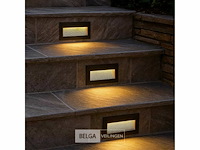 10 x led trapverlichting – 6w – 3000k warm wit – ip65 – rechthoekig – ly05 - afbeelding 2 van  6