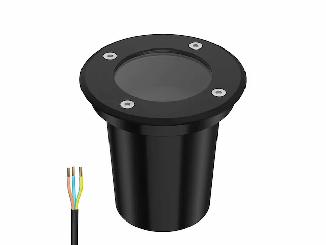 10 x leds grond inbouwspots zwart, gu10 - afbeelding 1 van  5