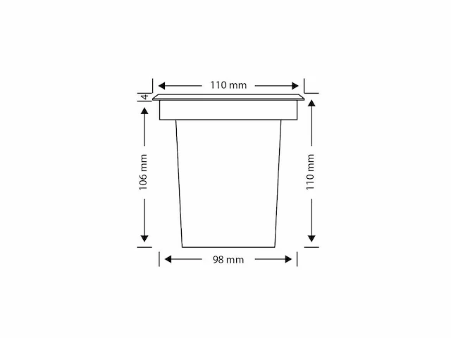 10 x leds grond inbouwspots zwart, gu10 - afbeelding 3 van  5