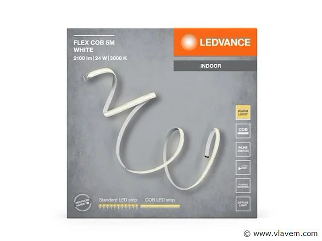 10 x ledvance cob flex ledstrips 500 cm - afbeelding 4 van  10